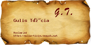 Gulis Tícia névjegykártya